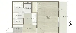 大阪府東大阪市小若江1【アパート】の間取り