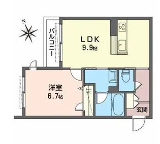 大阪府大阪市東淀川区淡路1【マンション】の間取り