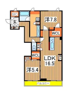 Oren Square【3階】の間取り