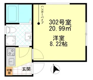 ノーブル四ツ木【3階】の間取り
