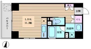 東京都港区赤坂2【マンション】の間取り