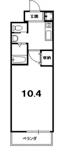 1Kの間取り画像