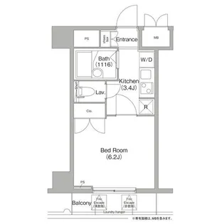 東京都港区海岸3【マンション】の間取り