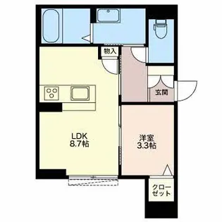 ルピナス セカンド【1階】の間取り