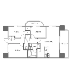 リバーガーデン岸里玉出【11階】の間取り