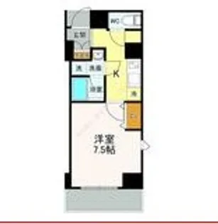 スカイステージ築地【3階】の間取り