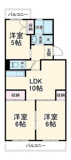 サンパレス湘南II【2階】の間取り