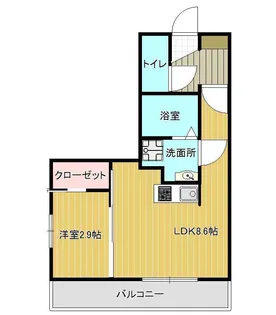 山形県山形市十日町4【アパート】の間取り