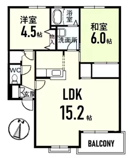 アーバン椿【2階】の間取り