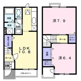 パークサイド・アネックス A【1階】の間取り