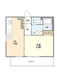 コートデュール【4階】の間取り