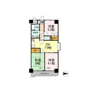 メゾン・ロワイヤル【5階】の間取り