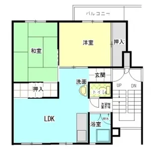 公社賃貸SMALIO 加守【4階】の間取り