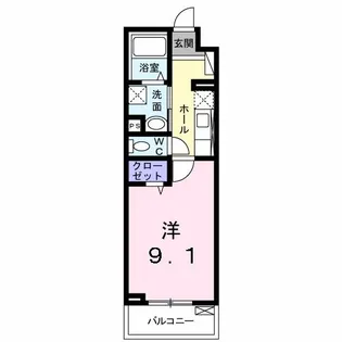 ボビスネロ【2階】の間取り