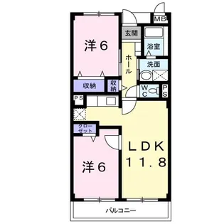 アルビトロJ【3階】の間取り