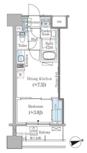 パークアクシス御茶ノ水ヒルトップ【5階】の間取り