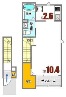 ベルローゼ K【2階】の間取り