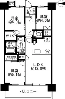 プレミスト川口並木【7階】の間取り