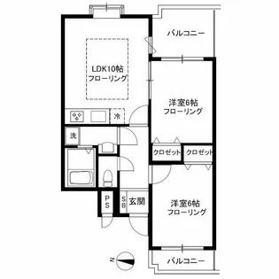 グランドール深沢【2階】の間取り
