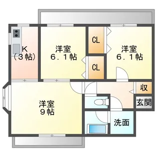 MIKIハイツ1【2階】の間取り