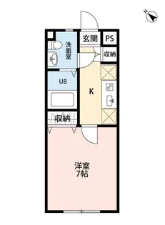 メゾン稲毛【1階】の間取り