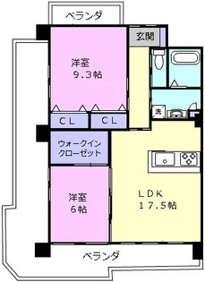 コーディアルコート津【4階】の間取り