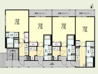 【アーデルハイド】【2階】の間取り