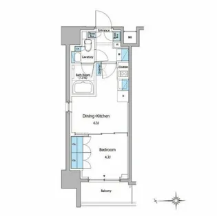 東京都江東区深川2【マンション】の間取り