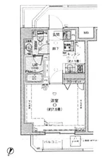 シースペース三ノ輪【9階】の間取り