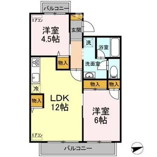 グランディール【1階】の間取り