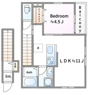 アンジェ【2階】の間取り