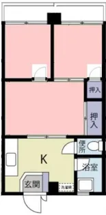 クロノス弘明寺西【4階】の間取り