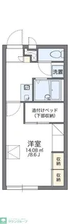 レオパレスFUJI【2階】の間取り