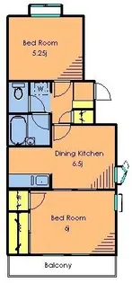 アートテラス【2階】の間取り