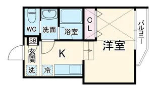 BRESTYLE NISHIYA【3階】の間取り