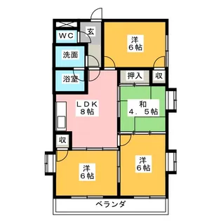 サンモールII【2階】の間取り