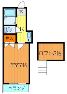 レオパレスさんわ大和田第5【1階】の間取り