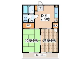 ナガキドE【2階】の間取り