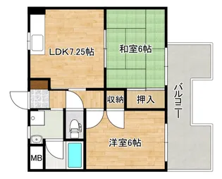 寺西第3ビル【2階】の間取り