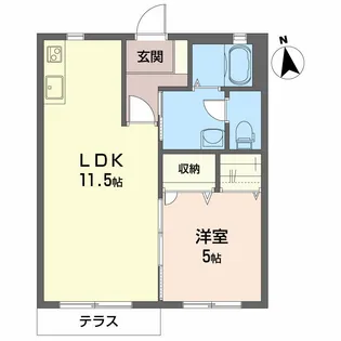 高知県高知市福井町【アパート】の間取り