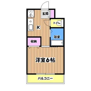 フェイムドゥボウ【2階】の間取り