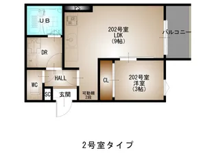 REGALEST牛田旭【1階】の間取り