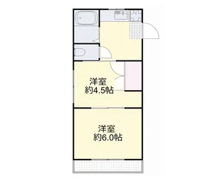 フローリッシュ神田I【1階】の間取り