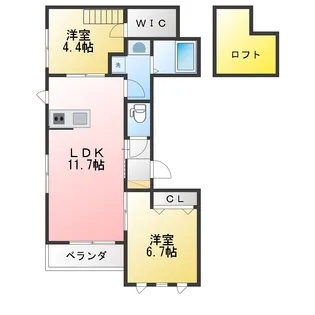 SOPHISTA中野【2階】の間取り
