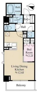 テラス都立大学【2階】の間取り