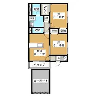 ベラルーナ西船橋【1階】の間取り