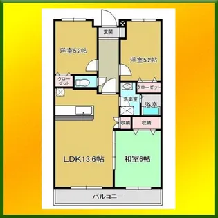 クレセント・リヴ【2階】の間取り