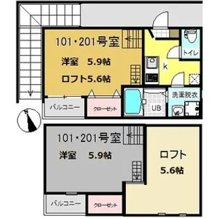 JACK河原町【1階】の間取り