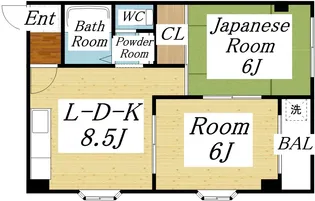 エスポワール豊【3階】の間取り