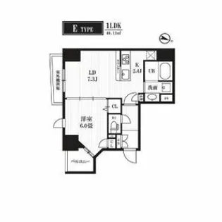 PEAKS神田【4階】の間取り